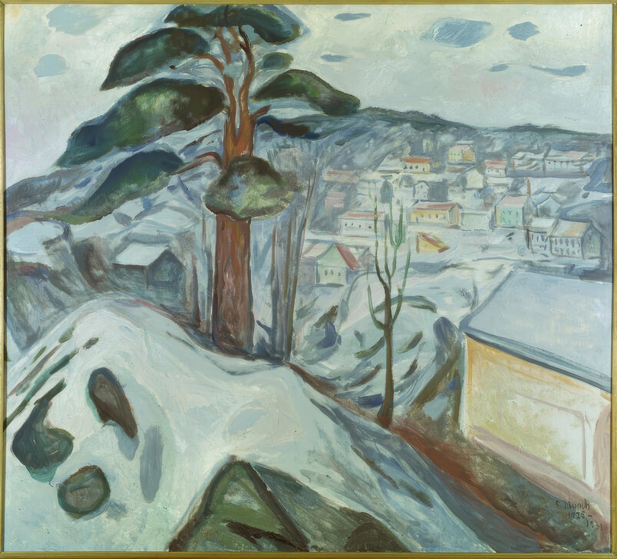 Winter Landscape in Kragerø by Edvard Munch