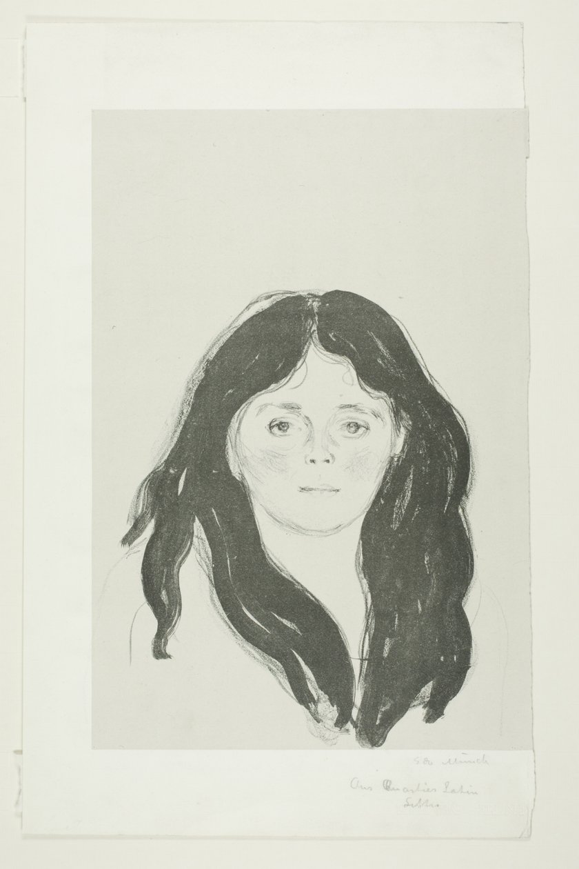 Young Woman from the Latin Quarter by Edvard Munch