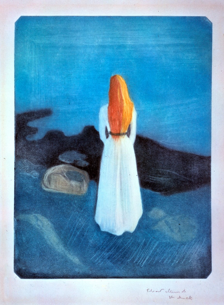 Young Woman on the Seashore by Edvard Munch