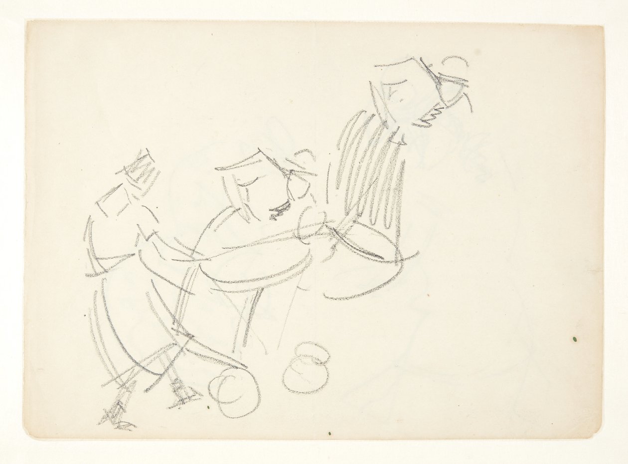 Figure Study for the Langelinie Painting by Edvard Weie
