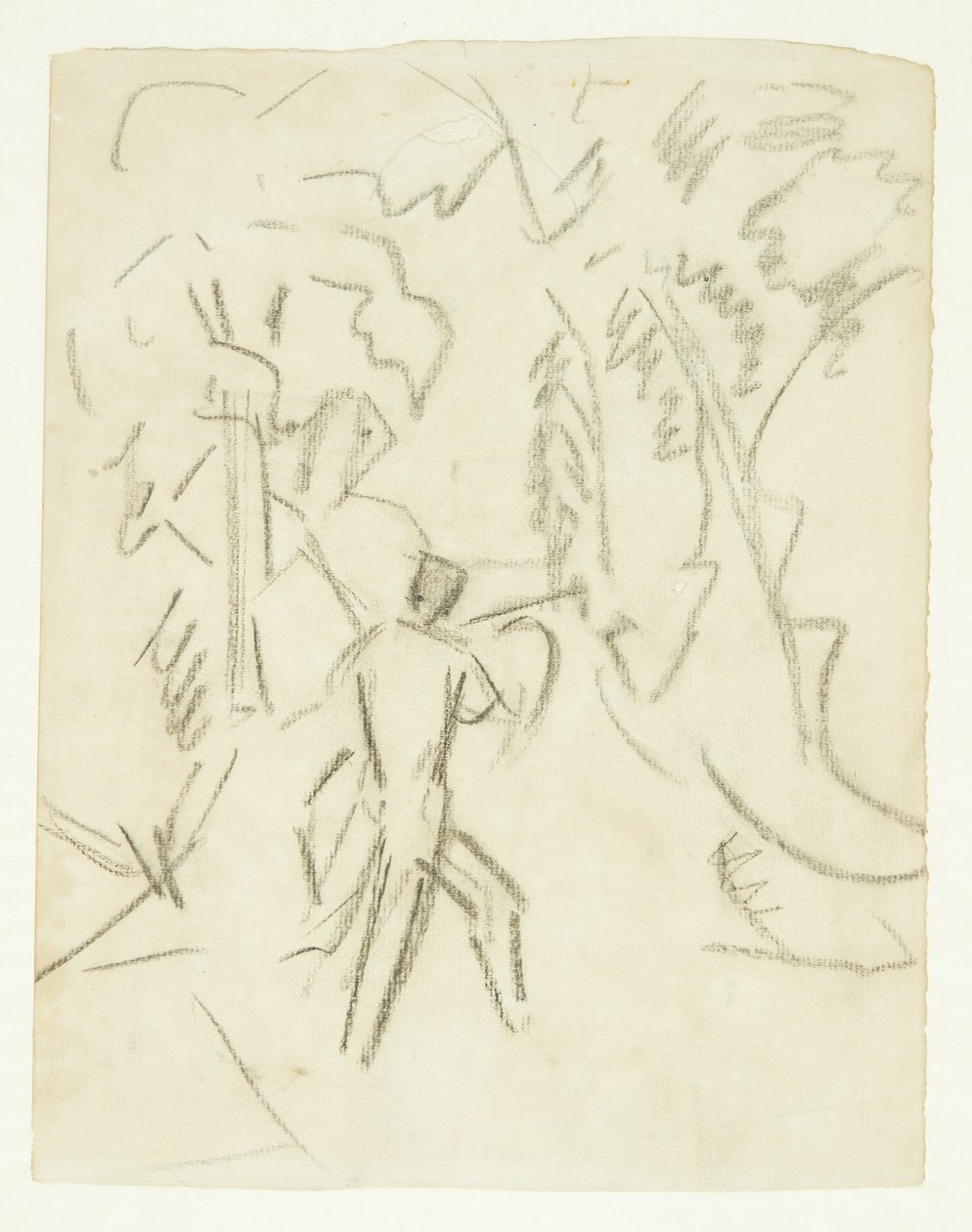 Sketch for the Painting Faun and Nymph by Edvard Weie