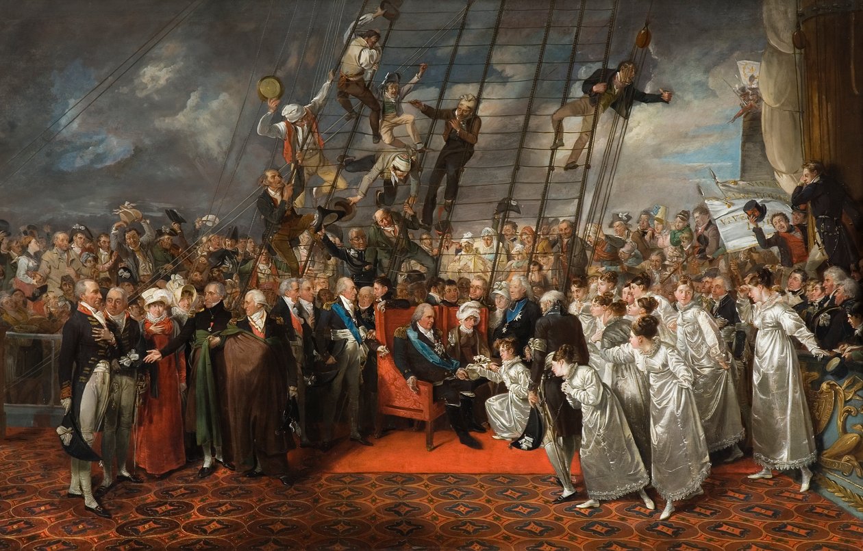 The Arrival of Louis XVIII at Calais by Edward Bird
