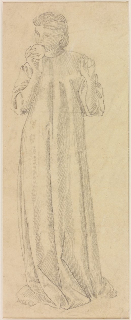 Female Figure with Apple by Edward Burne Jones