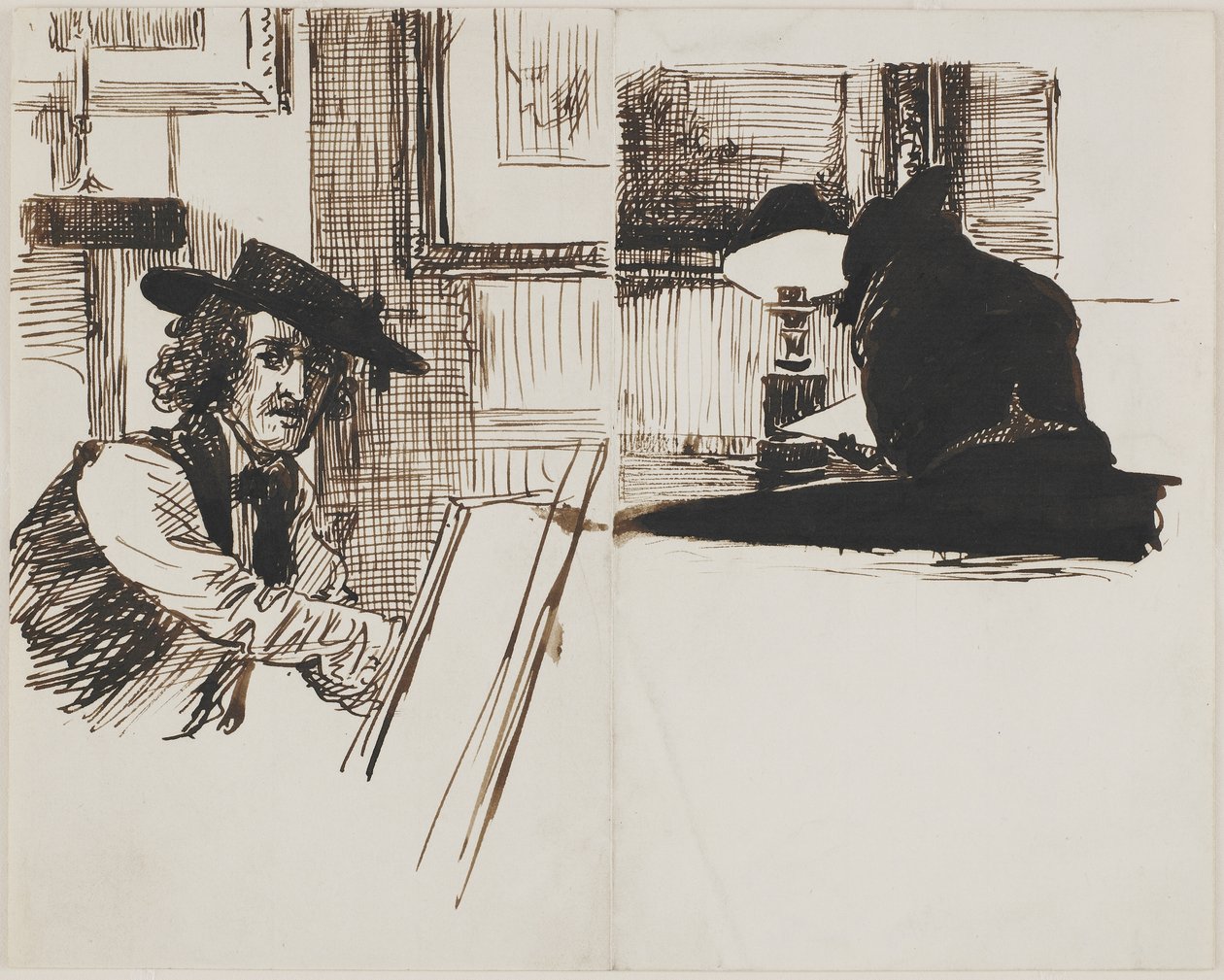 Two Sketches by Edward John Poynter