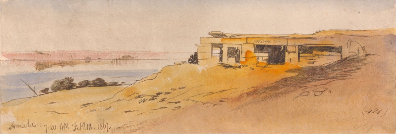 Amada, 7-20 am, 12 February 1867 by Edward Lear