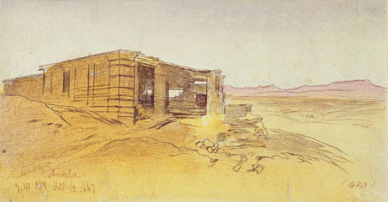 Amada, 7:10 am, 12 February 1867 by Edward Lear