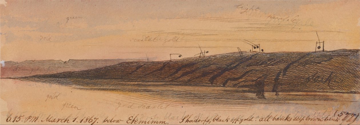 Below Ekhmim by Edward Lear