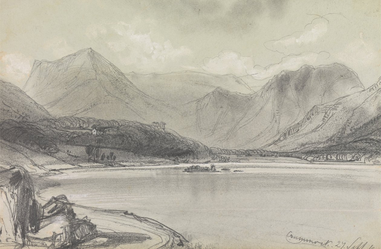 Crummock Water by Edward Lear