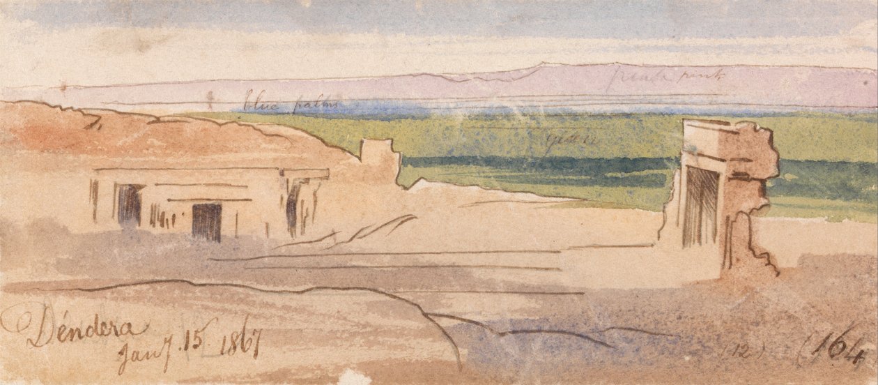 Dendera 164 by Edward Lear