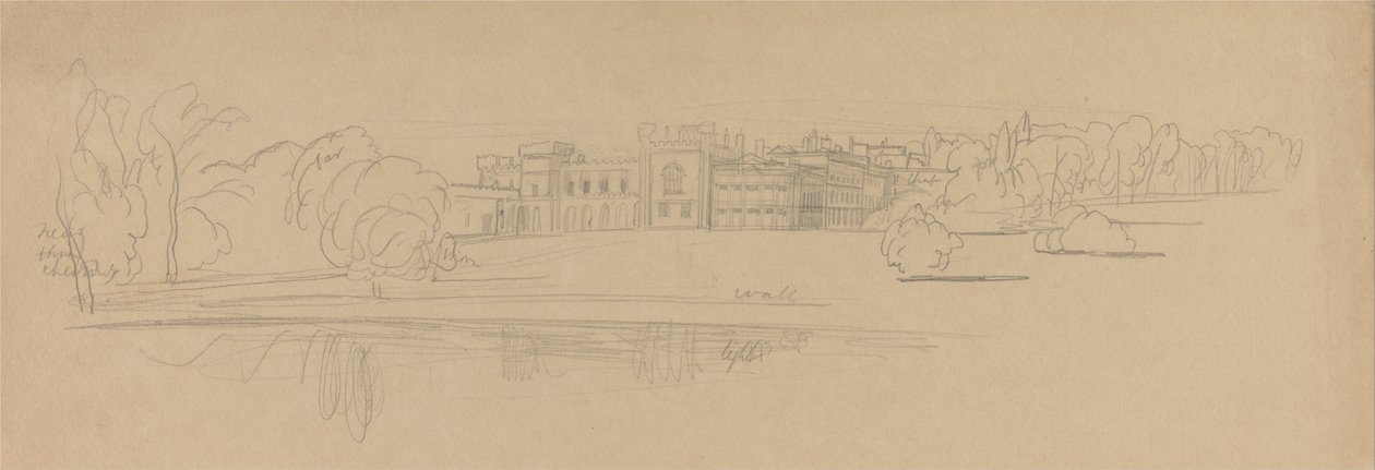 Knowsley Hall by Edward Lear