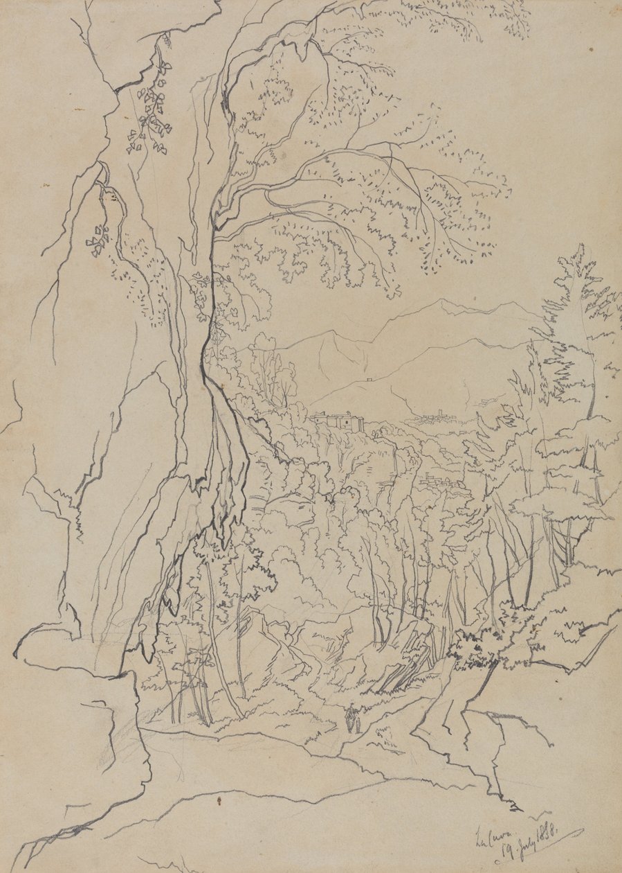 La Cava, 19 July 1838 by Edward Lear