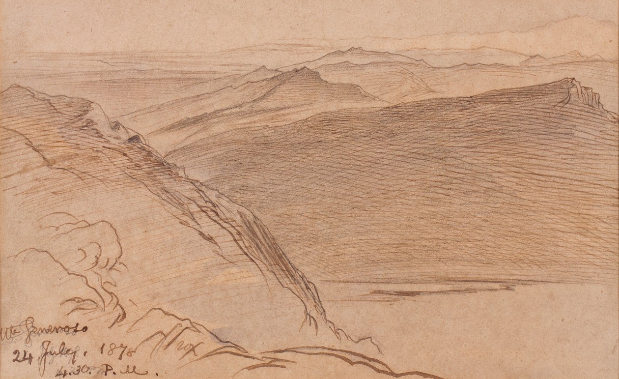 Monte Generoso by Edward Lear