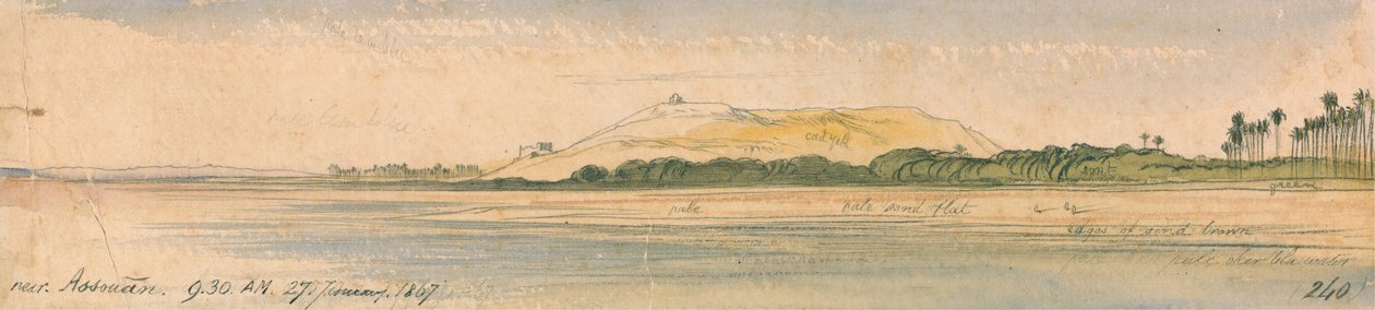 Near Assouan by Edward Lear