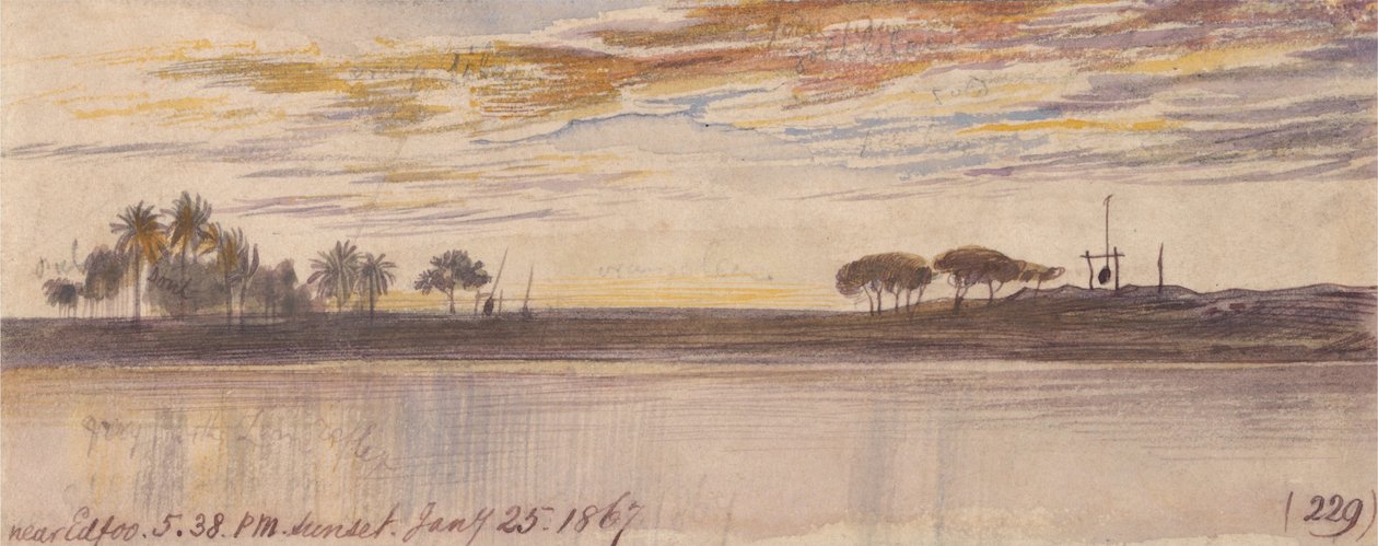 Near Edfu by Edward Lear