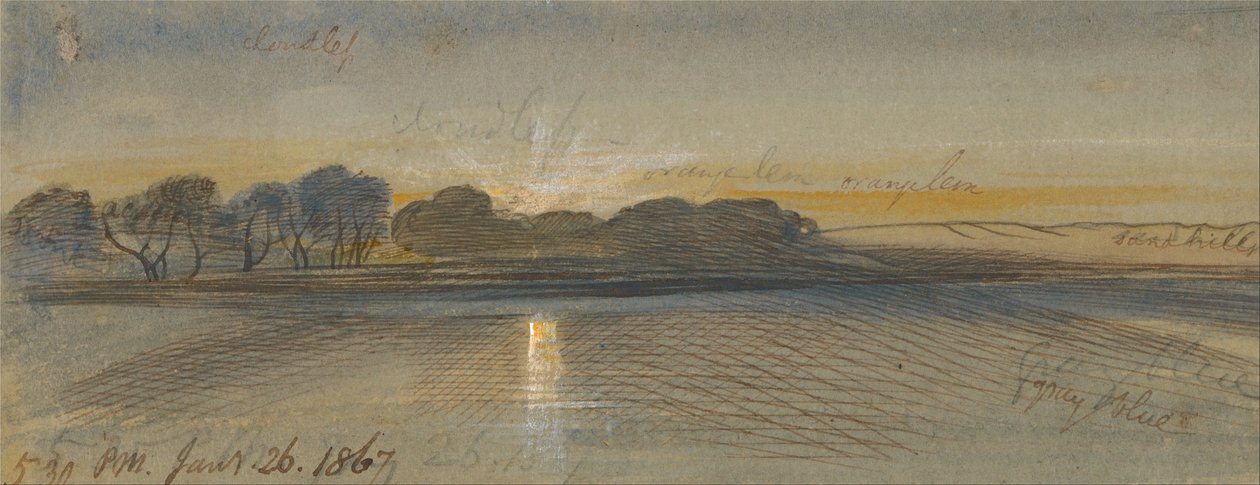 Sunset on the Nile by Edward Lear