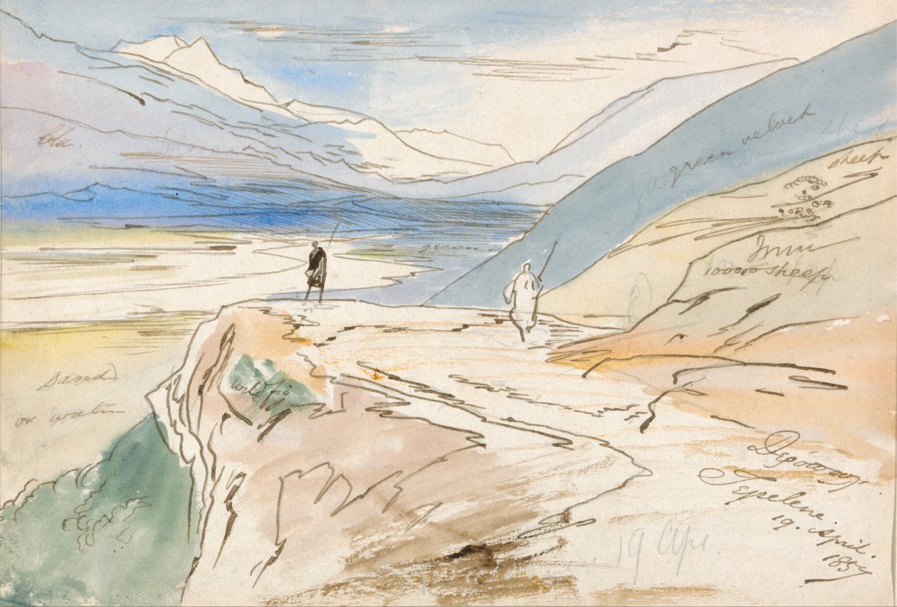 Tepelene, 19 April 1857 by Edward Lear
