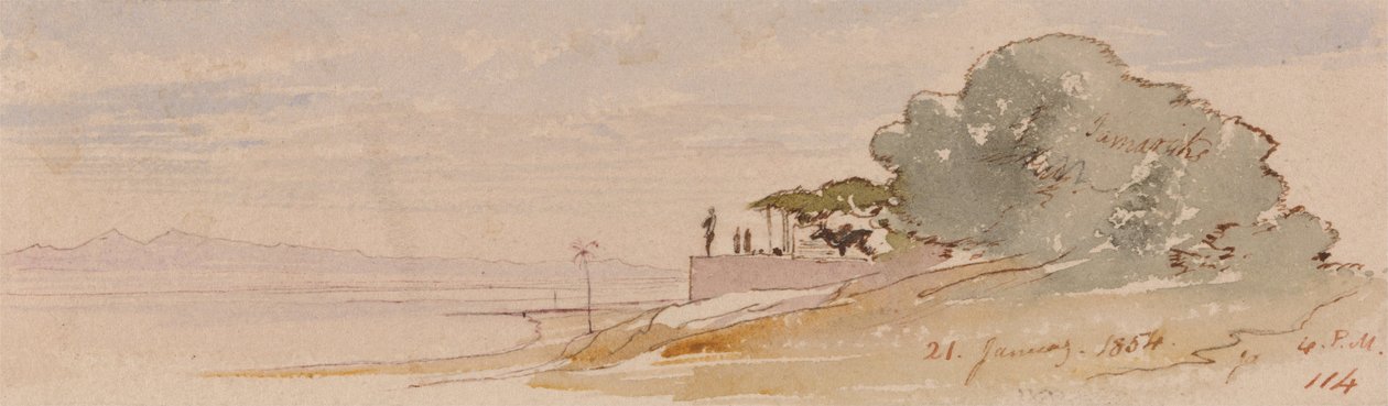 Thebes by Edward Lear