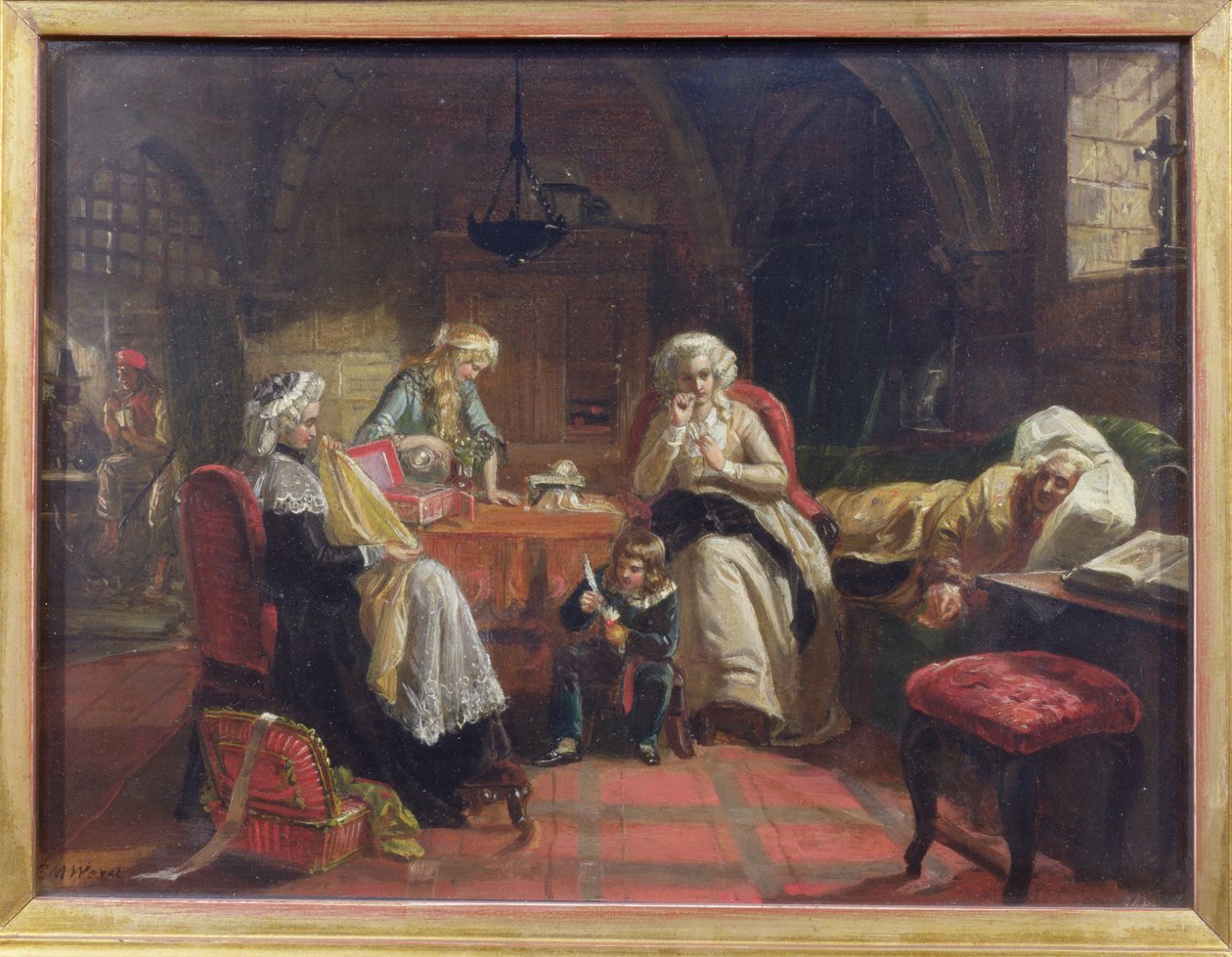 The Royal Family of France in the Temple by Edward Matthew Ward