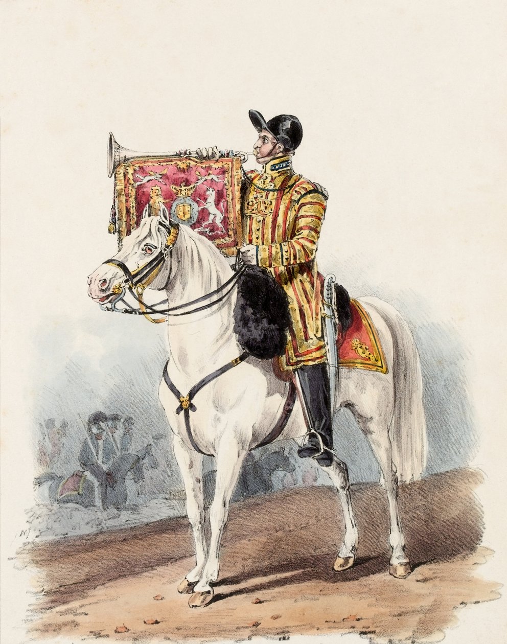 Life Guards, Trumpeter in State Dress by Edward (after) Hull