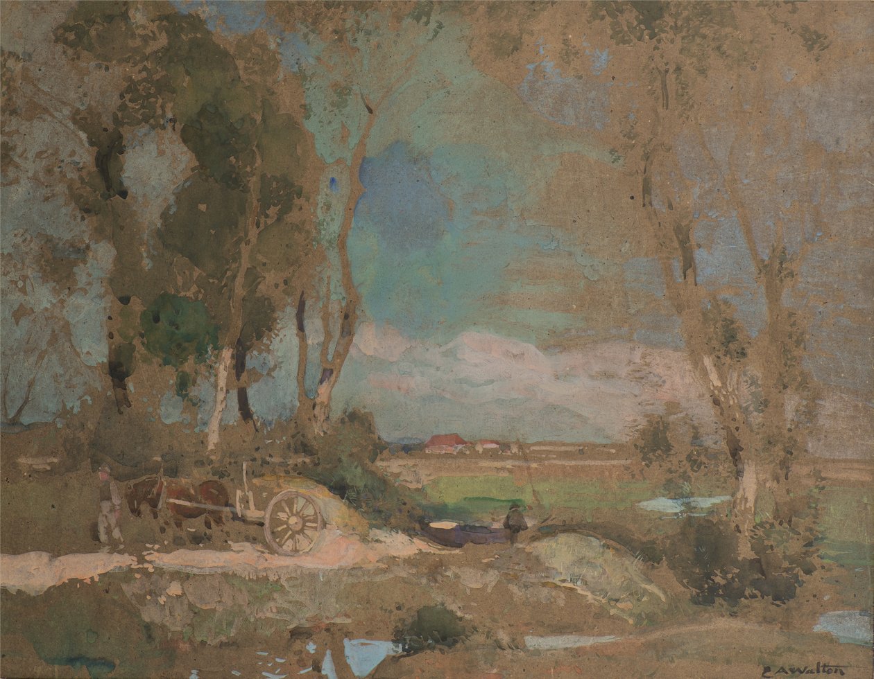 Gates of Fens, Suffolk by Edward Arthur Walton