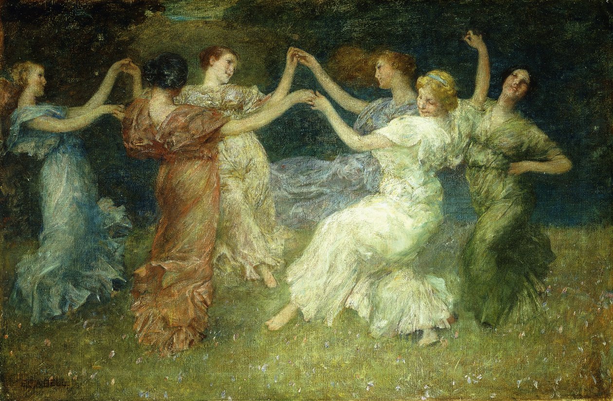 The Dancers by Edward August Bell