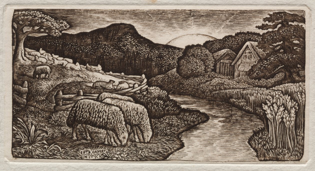 The Sheep of His Pasture by Edward Calvert
