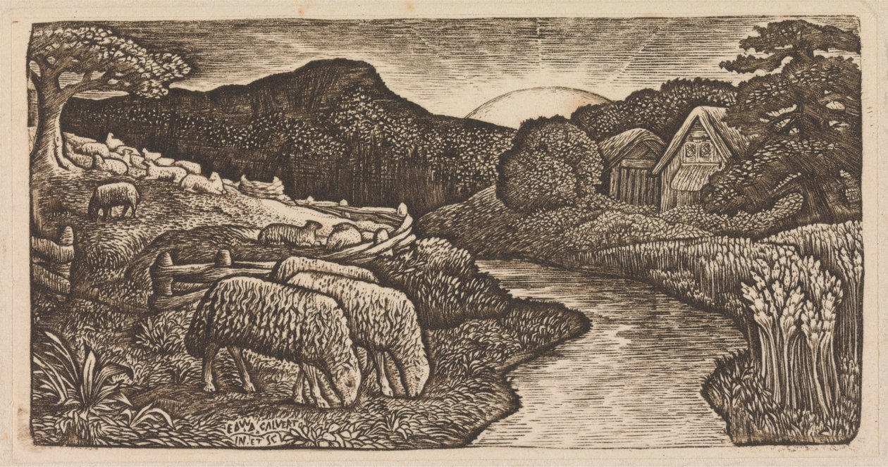 The Sheep of His Pasture by Edward Calvert