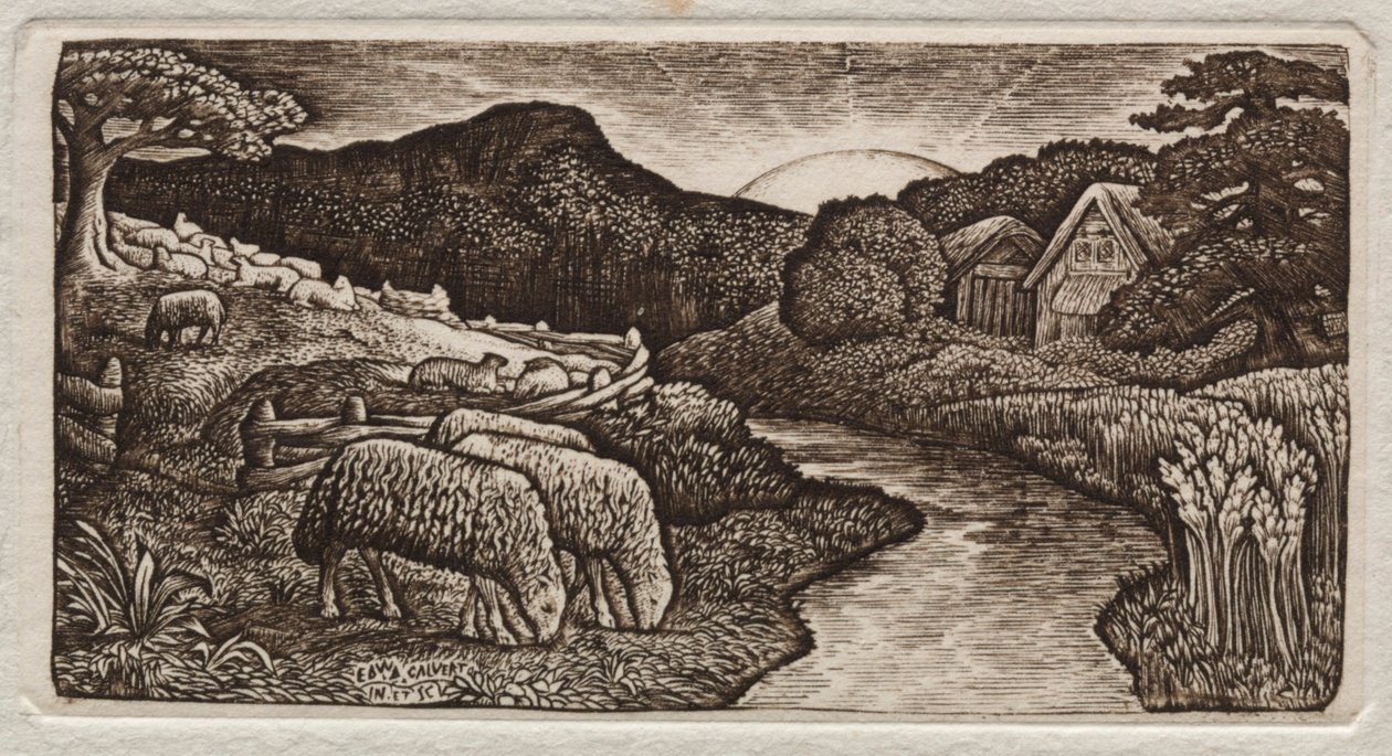 The Sheep of His Pasture by Edward Calvert