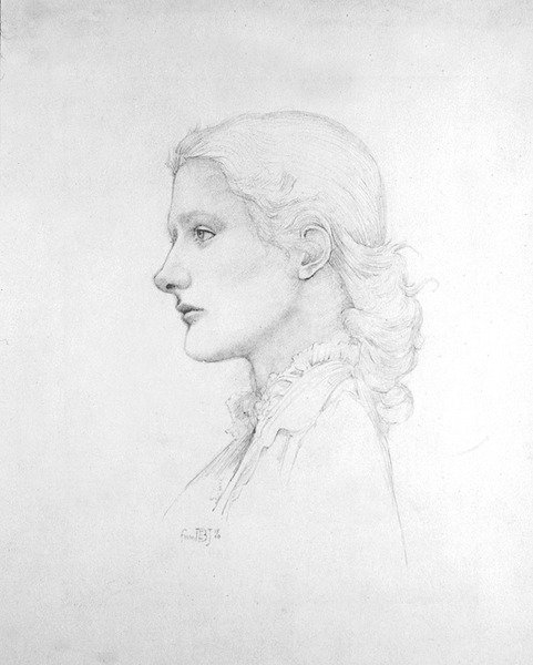 Portrait of Lucy Merrill by Edward Coley Burne Jones