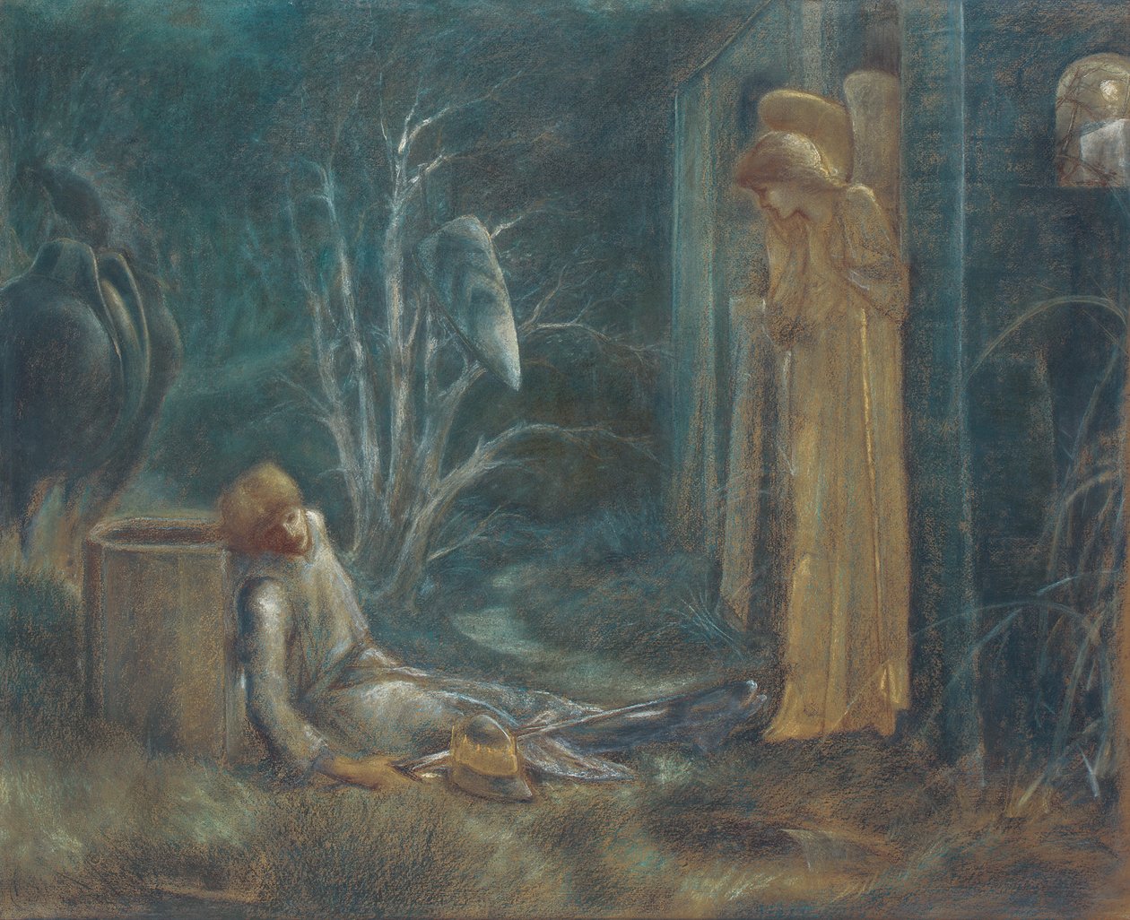 The Dream of Lancelot by Edward Burne Jones