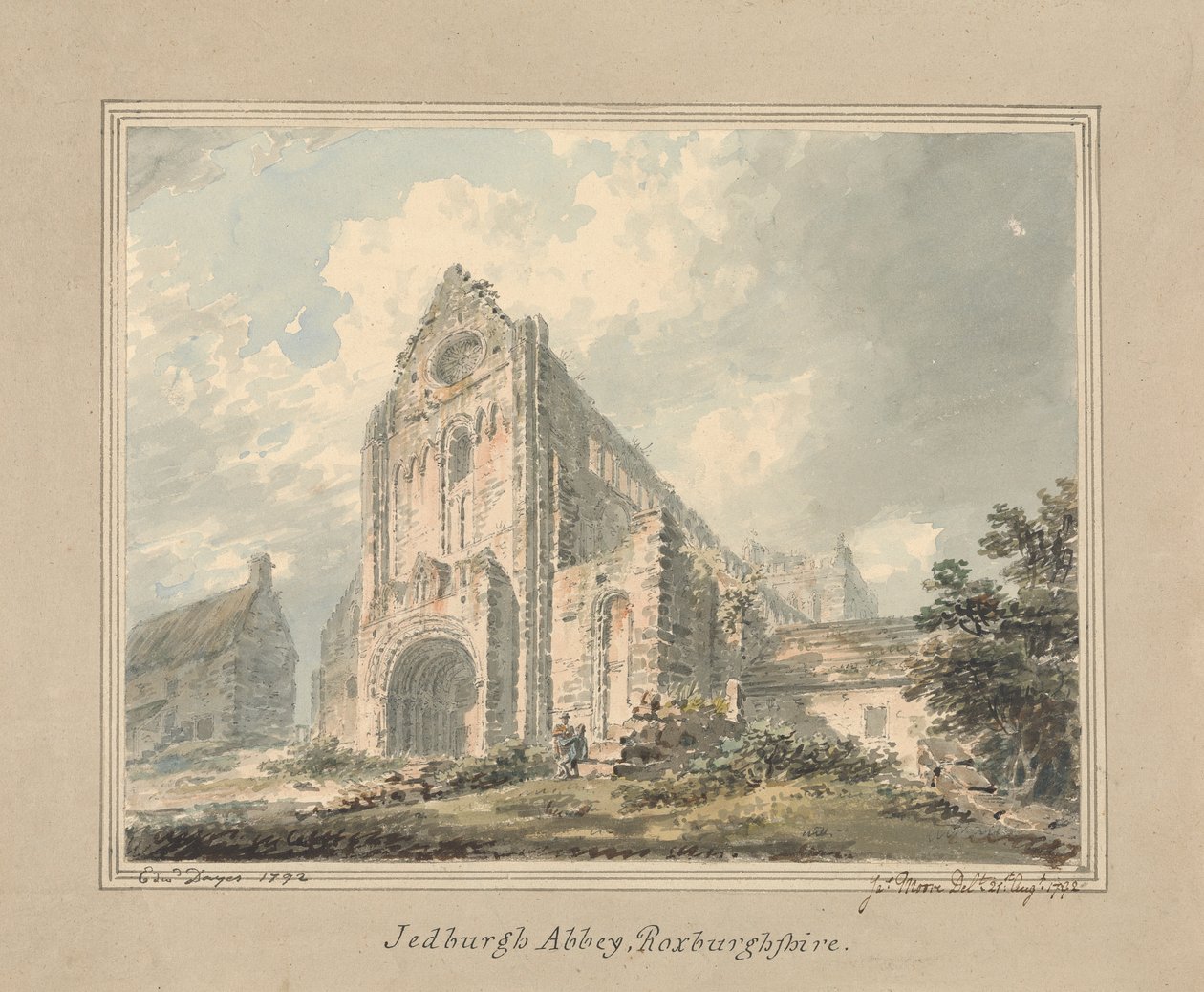 Jedburgh Abbey, Roxburghshire by Edward Dayes