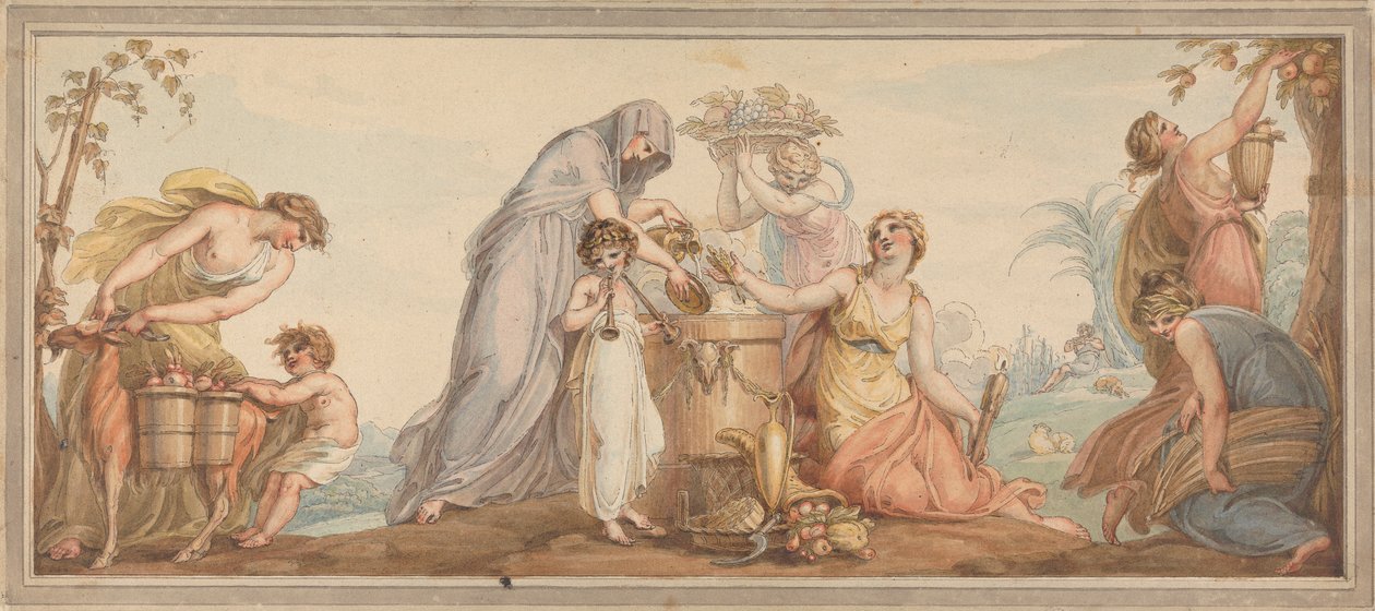 Allegory for Fall by Edward Francis Burney