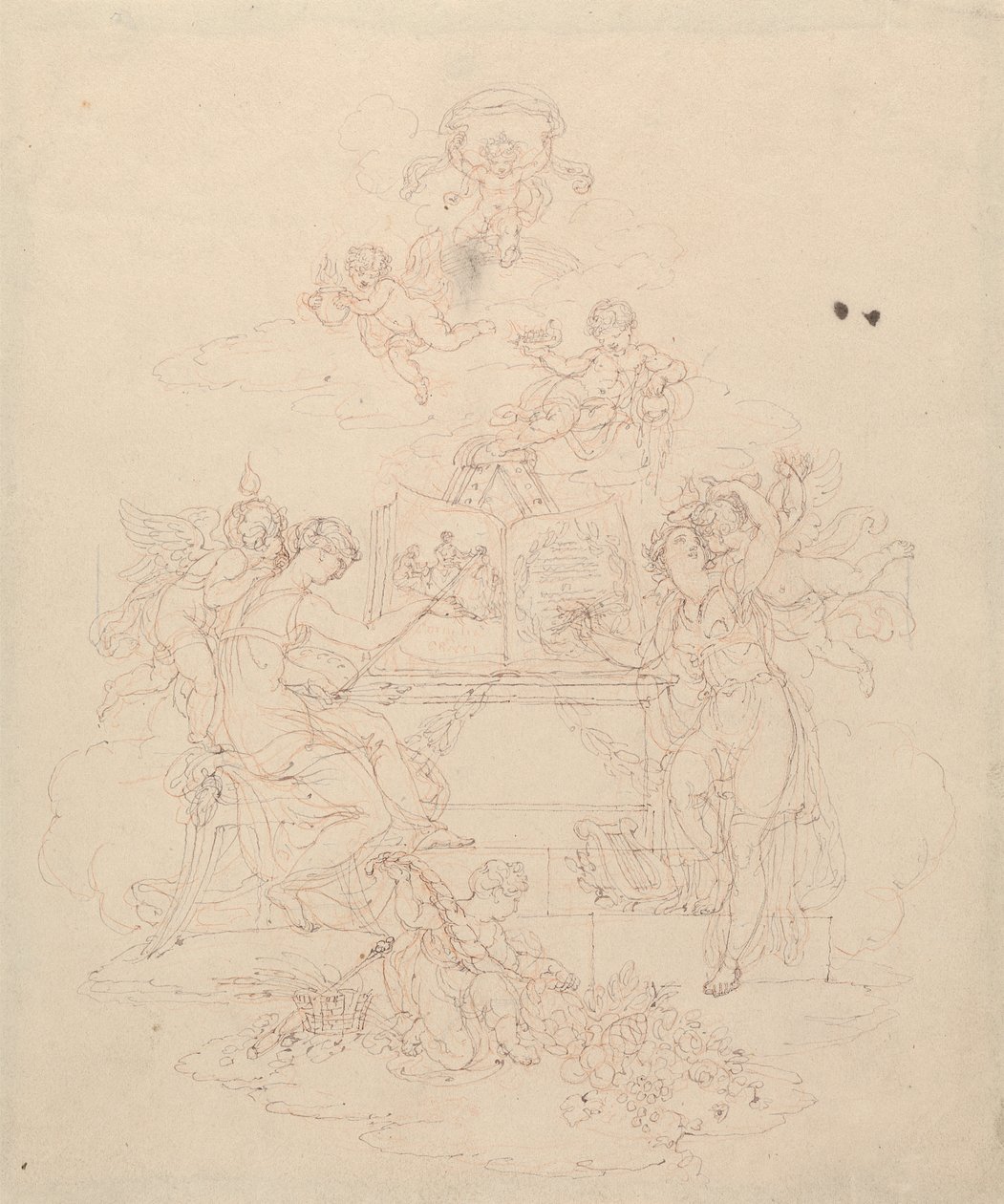 Allegory of Painting and Literature by Edward Francis Burney