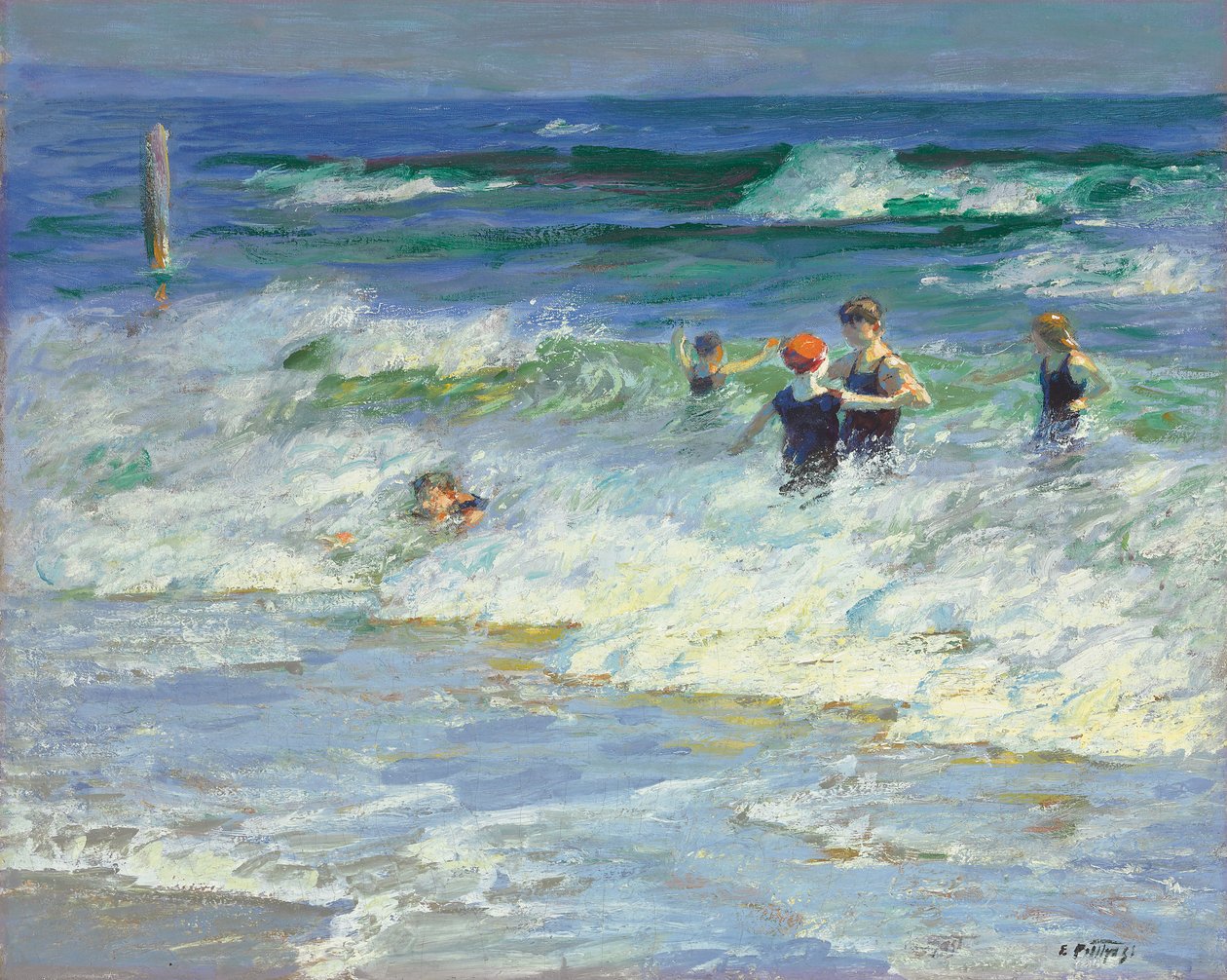 Playing in the Surf by Edward Henry Potthast