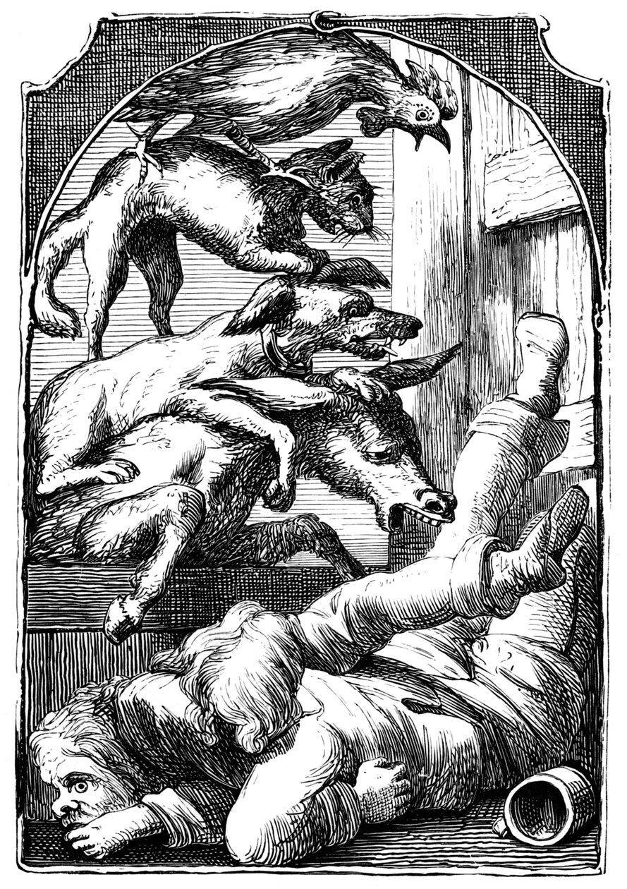 The Musicians of Bremen by Edward Henry Wehnert