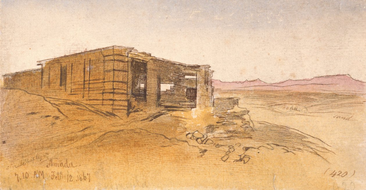 Amada, 7:10 am, 12 February 1867 by Edward Lear