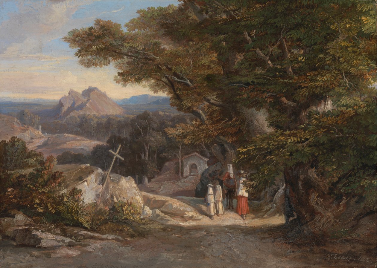 Between Olavano and Civitella by Edward Lear