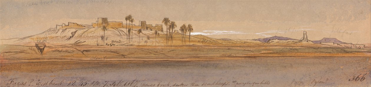 Faras Westbank by Edward Lear