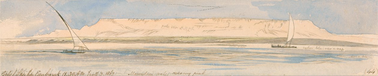 Gebel Sheikh Embarak by Edward Lear