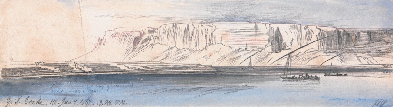 Gebel Sheikh Eredi by Edward Lear