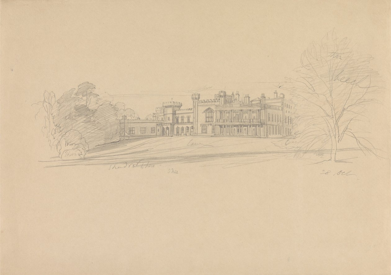 Knowsley Hall by Edward Lear