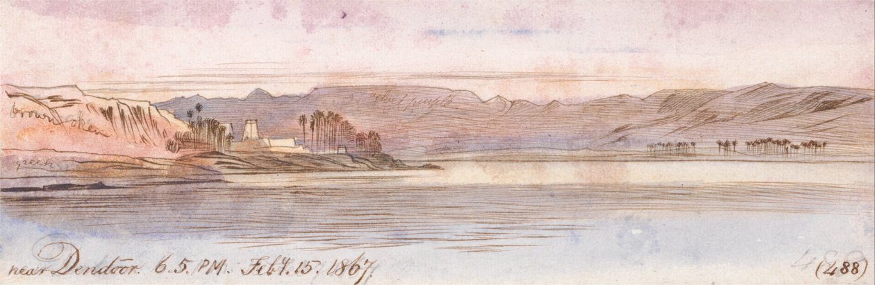 Near Dendour by Edward Lear