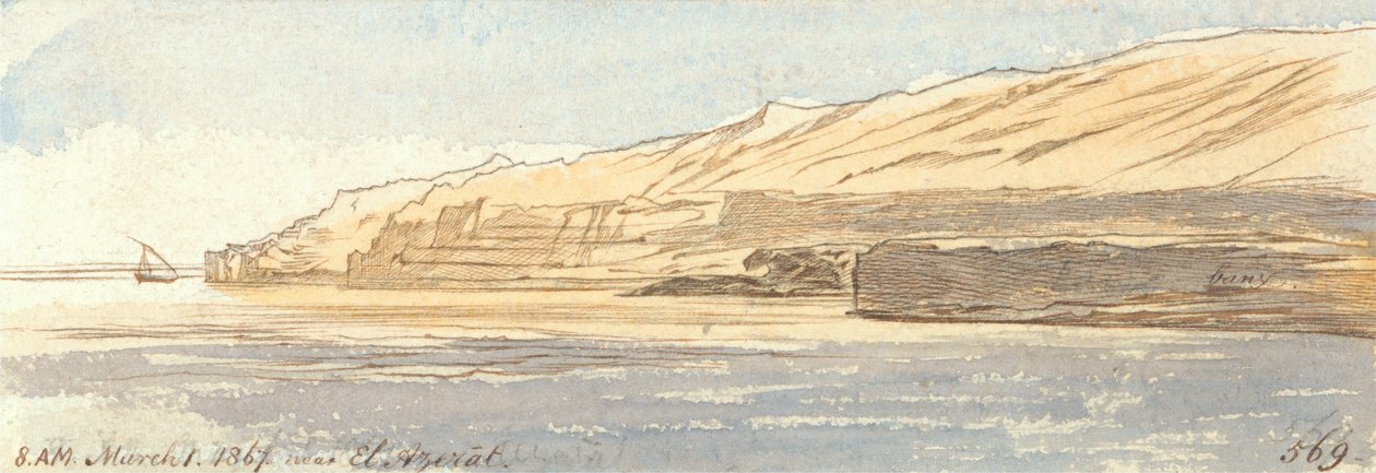 Near El Azerat by Edward Lear
