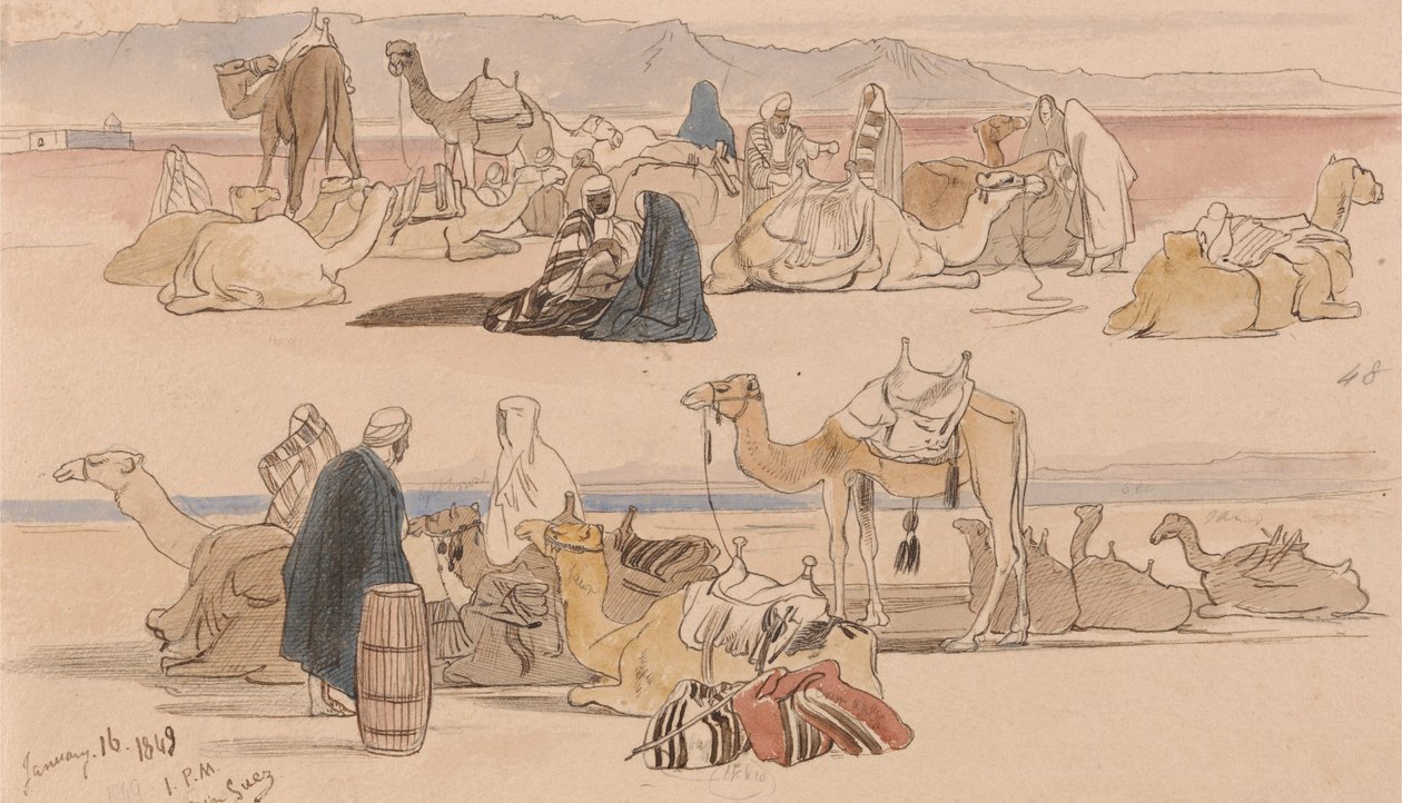 Near Suez by Edward Lear