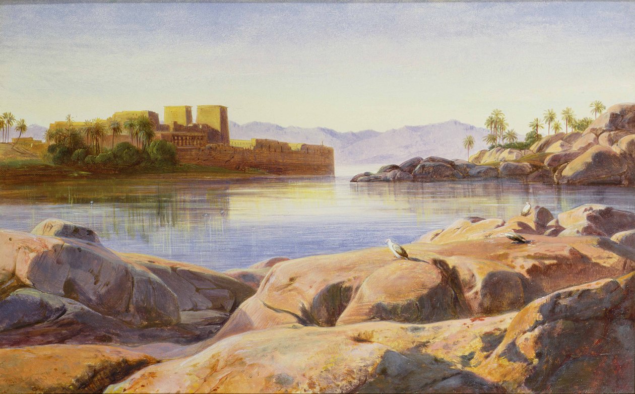Philae on the Nile by Edward Lear