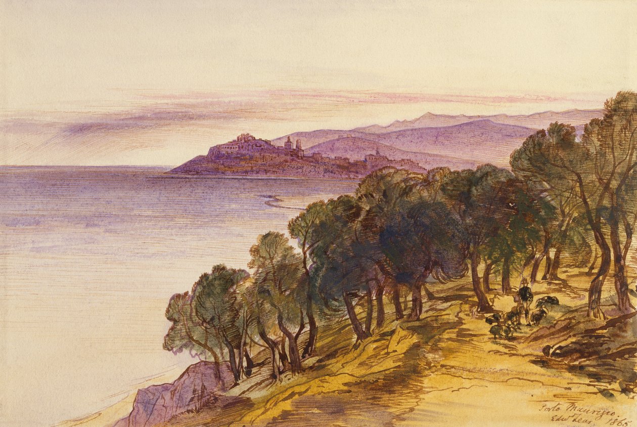 Porto Maurizio by Edward Lear