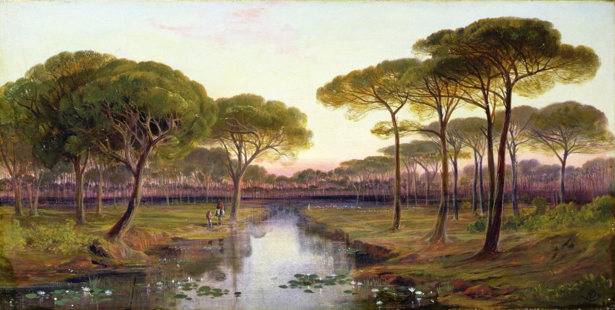 The Pineta, Ravenna by Edward Lear