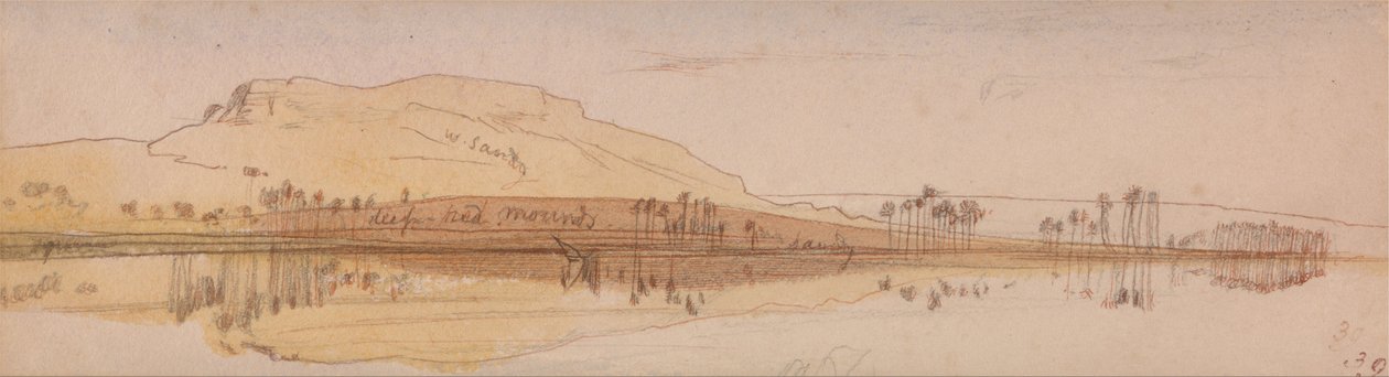 View on the Nile by Edward Lear