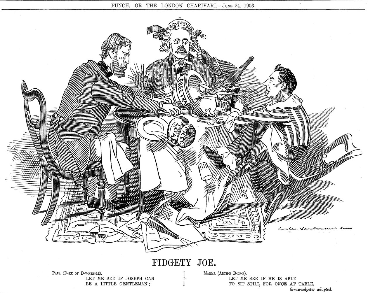 Fidgety Joe by Edward Linley Sambourne