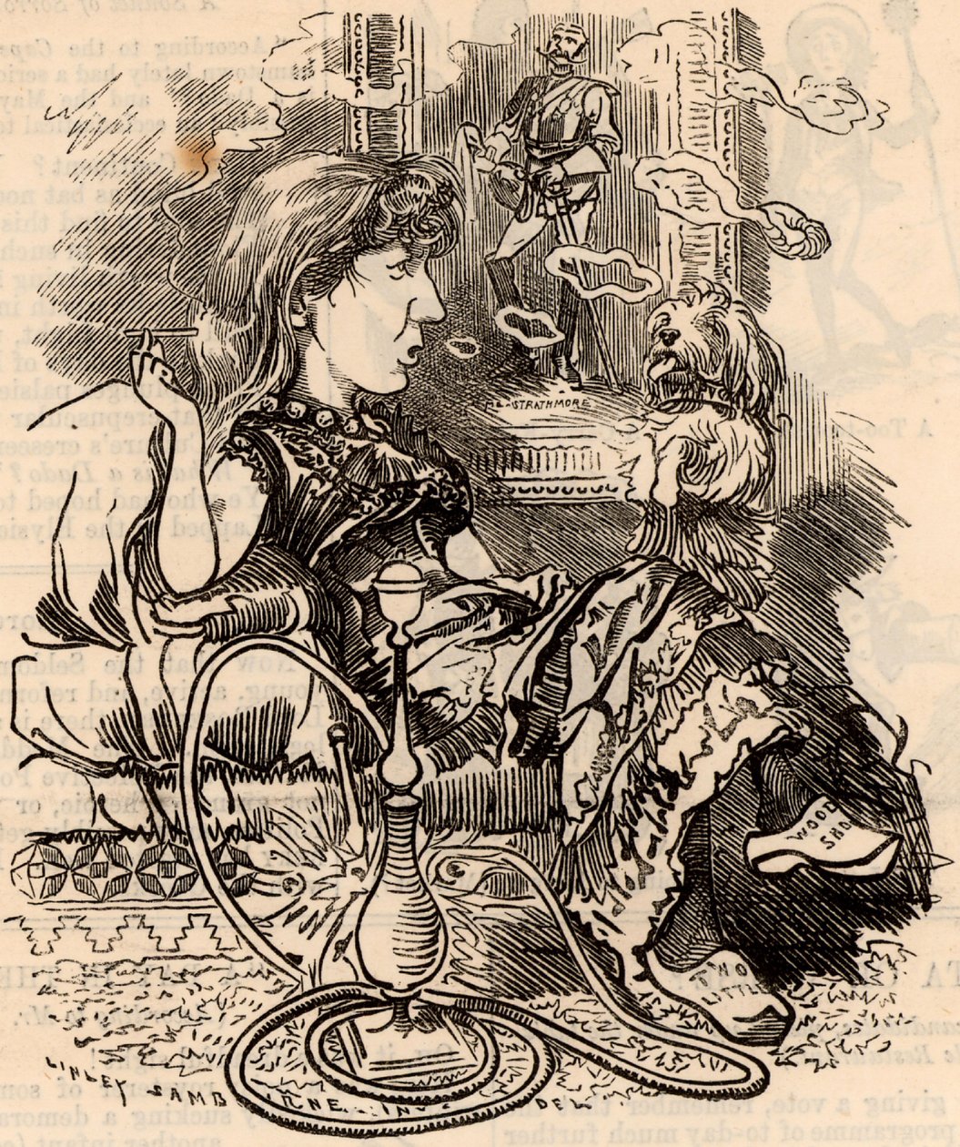 Ouida (1839-1908) by Edward Linley Sambourne